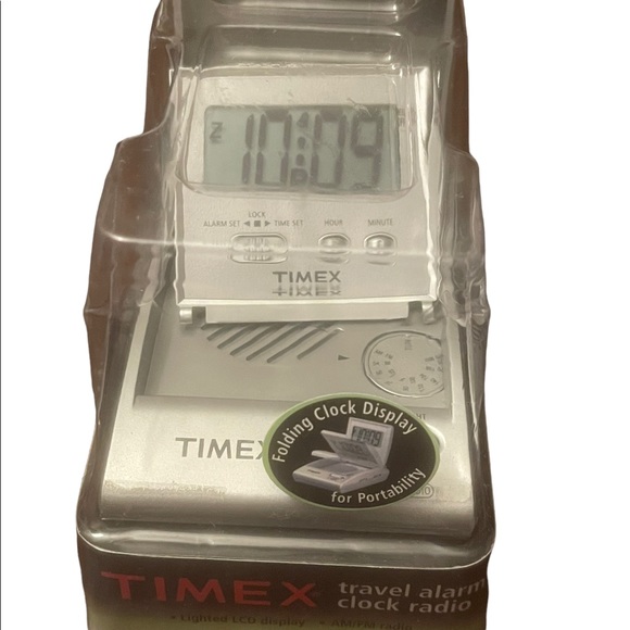 Other Timex Flip Top Travel Alarm Clock Amfm Portable Radio Model